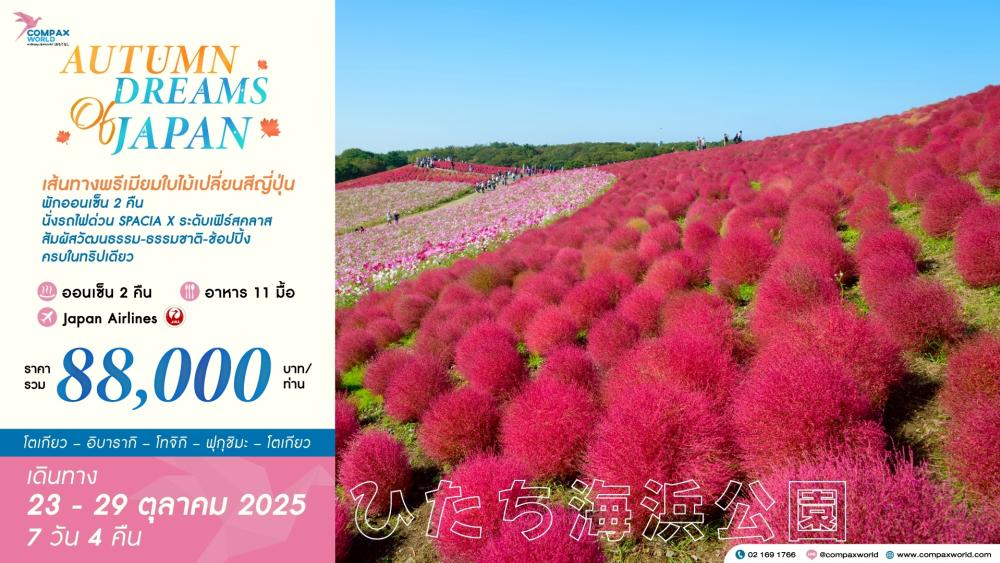 ทัวร์ญี่ปุ่น AUTUMN DREAMS OF JAPAN | COMPAXWORLD