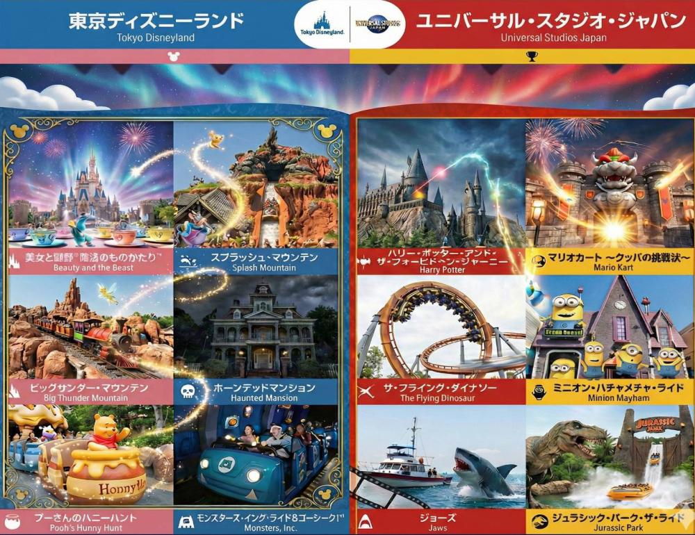 ทัวร์ญี่ปุ่น MT.FUJI NIPPON TABI 2 THEME PARKS | COMPAXWORLD